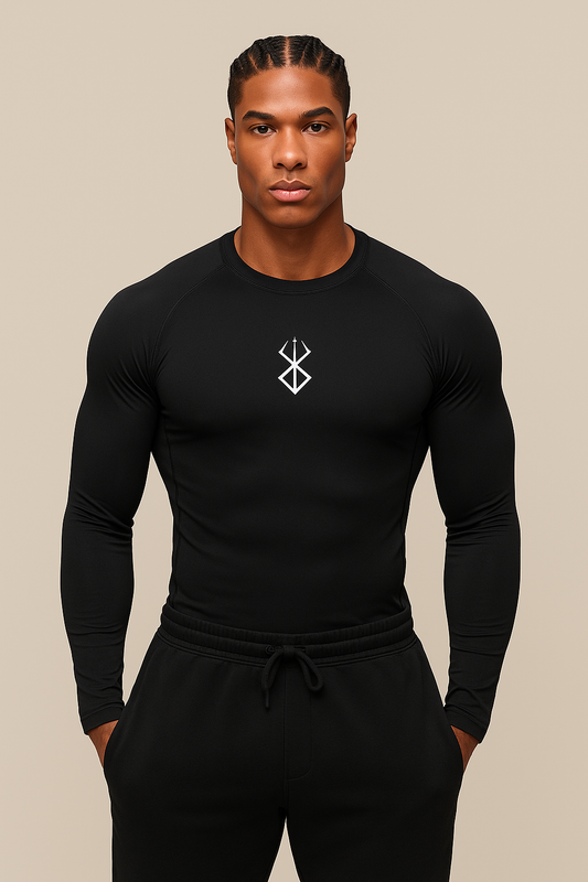 Brand Of Sacrifice Print Long Sleeve Compression Shirt