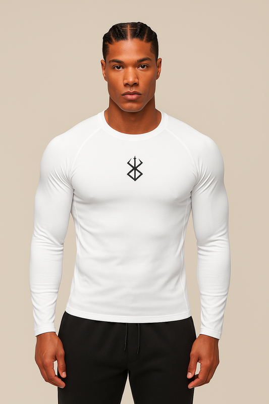 Brand Of Sacrifice Print Long Sleeve Compression Shirt